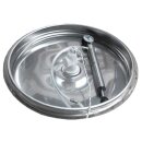 Zottel Edelstahltank  800 Liter Inhalt Immervoll-Tank mit Schwimmdeckel (2Ausläufe)