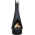 B-Ware Gartenkamin Denver Black, 125cm, aus Normal-Stahl inkl. Grill-Rost  - mit leichten Kratzern - Versandrückläufer