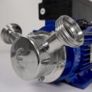 Impellerpumpe WI30B Euro 30,  Edelstahl-Pumpe lebenmittelecht, 4500 l/h, ohne Bypass, 230V, 1,5 PS , 900 U/Min, made in EU