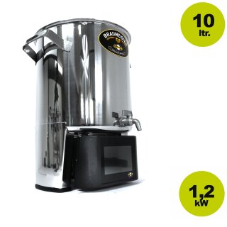 EXKLUSIV bei Fischer-Lahr: Sonder-Edition des 10L Braumeisters Classic OHNE Kühlmanschette, mit aktuellster Steuerung,  1200 W Heizleistung, aktuellste Technik wie Braumeister 10L Plus aber ohne Kühlmantel - in limitierter Auflage (Versand kostenfrei*)