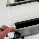 Fischer-Lahr® Schichtenfilter v2025: Weinfilter-Maschine, grau lackierter Weinfilter 10 Filterschichten (max 10 Stück) 20x20, 150 l/h, inkl. Bronze Kreisel-Pumpe, tragbarer Filter für Wein, Most, Saft, Spirituosen usw, made in EU (versandkostenfrei)*