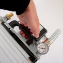 Fischer-Lahr® Schichtenfilter v2025: Weinfilter-Maschine, grau lackierter Weinfilter 6 Filterschichten (max 10 Stück) 20x20, 150 l/h, inkl. Bronze Kreisel-Pumpe, tragbarer Filter für Wein, Most, Saft, Spirituosen usw, made in EU (versandkostenfrei)*