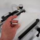 Fischer-Lahr® Schichtenfilter v2025: Weinfilter-Maschine, grau lackierter Weinfilter 6 Filterschichten (max 10 Stück) 20x20, 150 l/h, inkl. Bronze Kreisel-Pumpe, tragbarer Filter für Wein, Most, Saft, Spirituosen usw, made in EU (versandkostenfrei)*