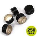 Hand-Schraubverschlüsse schwarz mit Abrisslasche,...