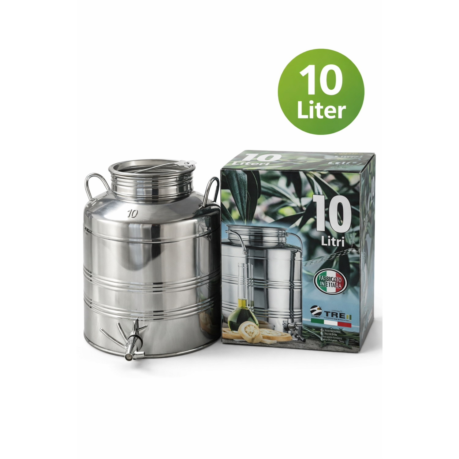 500KG10-B-Ware  B-Ware Edelstahlkanne 10 Liter Inhalt gebördelt OHNE Edelstahlauslaufhahn inkl. Auslaufhahn - Restposten 	 
		 (Edelstahlkanne,  10 Liter Inhalt , Getränkefass,  für Lebensmittel, gebördelt)  
	