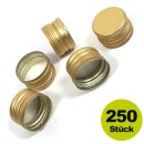 Handschraubverschlüsse Gold mit Abrisslasche PP28...