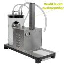 B-Ware Abfüller elektrisch mit 1 Abfüll-Stationen, Ultrafiller Arbeitsstation, Standard Füllstutzen 14mm Edelstahl, Abfüllmaschine für Saft zur sterilen Flaschen-Abfüllung bis 80°C - Vorführmodell