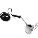 B-Ware Weinkapsel-Schrumpfgerät: Kapsel-Schrumpfmaschine HSE für Thermo-Flaschenkapseln, aus Edelstahl mit 400 Watt Leistung, geeignet für ALLE Flaschendurchmesser - leichte Gebrauchsspuren