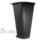 GRAF / GARANTIA Regentonne eckig, IBIZA 200 Liter  Regenfass, anthrazit grau,  umweltfreundlich weil aus 100% recyceltem PP, made in Germany