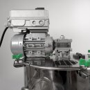 Edelstahl Kochtopf 35 Liter, Marmeladentopf mit Rührwerk und Geschwindigkeitsregler,  Inverter-Motor mit stufenloser Geschwindigkeits-Regelung, mit Thermometer, Kochkessel für Gasbefeuerung,  made in EU (Versand kostenfrei*)