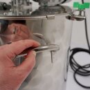 Edelstahl Kochtopf 35 Liter, Marmeladentopf mit Rührwerk und Geschwindigkeitsregler,  Inverter-Motor mit stufenloser Geschwindigkeits-Regelung, mit Thermometer, Kochkessel für Gasbefeuerung,  made in EU (Versand kostenfrei*)