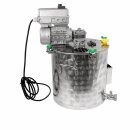 Edelstahl Kochtopf 35 Liter, Marmeladentopf mit Rührwerk und Geschwindigkeitsregler,  Inverter-Motor mit stufenloser Geschwindigkeits-Regelung, mit Thermometer, Kochkessel für Gasbefeuerung,  made in EU (Versand kostenfrei*)