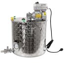 Edelstahl Kochtopf 50 Liter, Marmeladentopf mit Rührwerk und Geschwindigkeitsregler, Inverter-Motor mit stufenloser Geschwindigkeits-Regelung, mit Thermometer, Kochkessel für Gasbefeuerung, made in EU (Versand kostenfrei*)