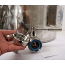 Edelstahl Kochtopf 50 Liter, Marmeladentopf mit Rührwerk und Geschwindigkeitsregler, Inverter-Motor mit stufenloser Geschwindigkeits-Regelung, mit Thermometer, Kochkessel für Gasbefeuerung, made in EU (Versand kostenfrei*)