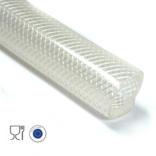 Pharmapress Schlauch 3/4" Zoll (19mm), lebensmittelechter Schlauch,  -30°C bis 100°C, TPE-S Material FDA und CE konform,  Lebensmittelschlauch bis 7 bar geeignet,  hergestellt in der EU, Meterware