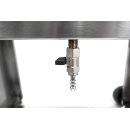 B-Ware Schichtenfilter: Weinfilter-Maschine, 20x20 Weinfilter für max.20 Schichten, inkl. 11 Filterplatten, ohne Pumpe, 400 l/h (je nach Pumpenleistung), Edelstahl-Gehäuse, fahrbar - Rückläufer