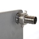 B-Ware Schichtenfilter: Weinfilter-Maschine, 20x20 Weinfilter für max.20 Schichten, inkl. 11 Filterplatten, ohne Pumpe, 400 l/h (je nach Pumpenleistung), Edelstahl-Gehäuse, fahrbar - Rückläufer