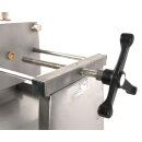B-Ware Schichtenfilter: Weinfilter-Maschine, 20x20 Weinfilter für max.20 Schichten, inkl. 11 Filterplatten, ohne Pumpe, 400 l/h (je nach Pumpenleistung), Edelstahl-Gehäuse, fahrbar - Rückläufer