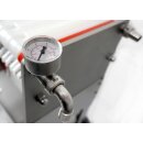 B-Ware Schichtenfilter: Weinfilter-Maschine, 20x20 Weinfilter für max.20 Schichten, inkl. 11 Filterplatten, ohne Pumpe, 400 l/h (je nach Pumpenleistung), Edelstahl-Gehäuse, fahrbar - Rückläufer