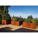 LARGO 1 Corten Metallblumentopf, Design-Objekt aus...
