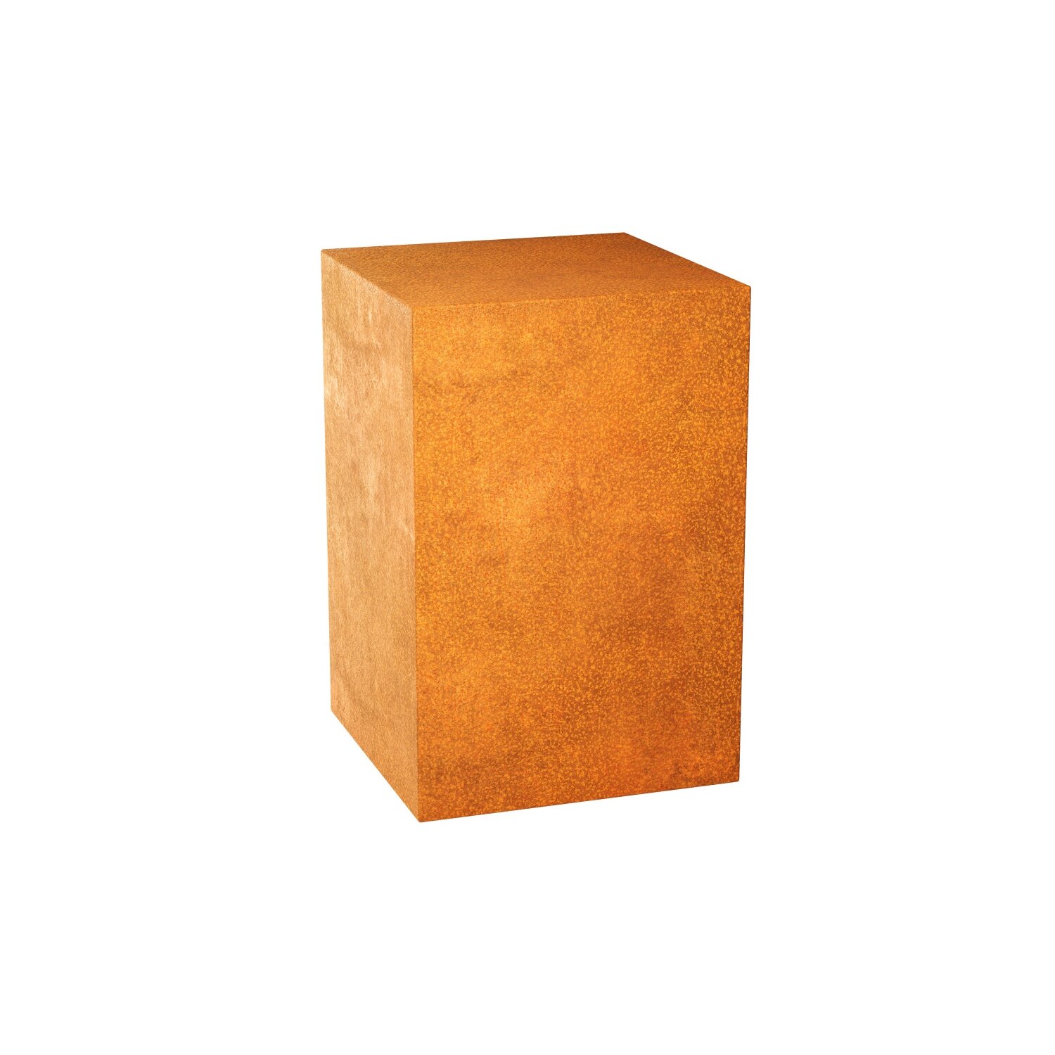 SIM3  SIMPLE 3 Corten Basis Deko-Podest / Sockel / Aufsteller / Säule / Ständer, Design-Objekt rostig aus Corten-Stahl,  archaische Präsentation Indoor und Outdoor, Materialdicke 2mm, 60x60x90 cm 	 
		 (Cortenstahl, Corten, Design)  
	