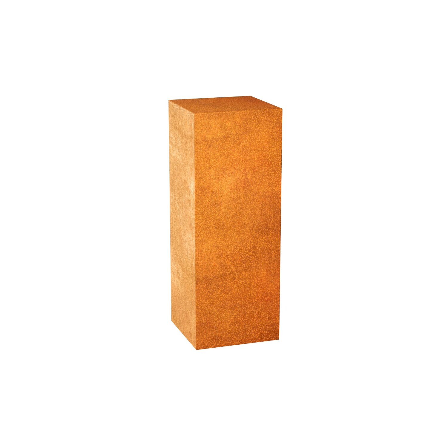 SIM7  SIMPLE 7 Corten Basis Deko-Podest / Sockel / Aufsteller / Säule / Ständer, Design-Objekt rostig aus Corten-Stahl,  archaische Präsentation Indoor und Outdoor, Materialdicke 2mm, 45x45x120 cm 	 
		 (Cortenstahl, Corten, Design)  
	