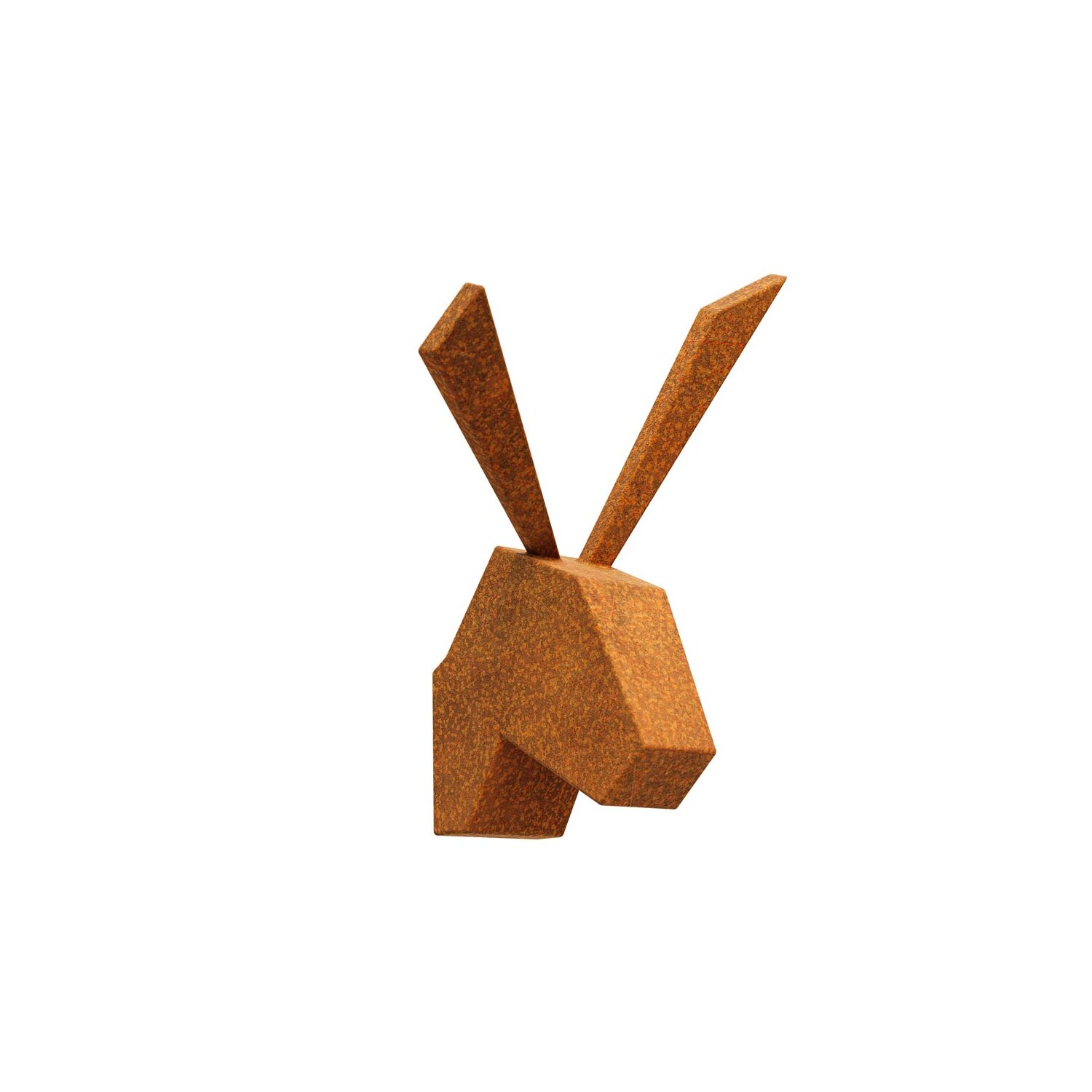 HAR1  Hasen-Ohren modern - Cortenstahl, Design-Objekt aus Corten-Stahl, rostig,  witterungsbeständig, Materialdicke 2mm, 36x40x45 cm, made in EU 	 
		 (Cortenstahl, Corten, Design)  
	