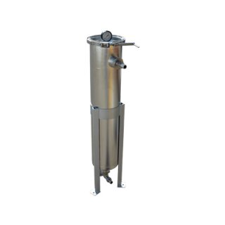 Getränke-Filter: Fruchsaft-Filter-Gerät BFS 2 für Nylon-Filter, Edelstahl-Gehäuse, lebensmittelecht
