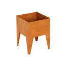 Pierna 1 Corten Metallblumentopf, Design-Objekt aus...
