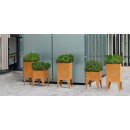 Pierna 4 Corten Metallblumentopf, Design-Objekt aus...
