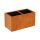 DEPO 5 Corten Metallblumentopf mit Kunststoff-Innenbehälter,  Design-Objekt aus Corten-Stahl, Pflanzkübel 85x45x Höhe 45 cm, Materialdicke 2mm,  outdoor und indoor nutzbar, made in EU ( Versand kostenfrei *)
