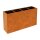 DEPO 15 Corten Metallblumentopf mit Kunststoff-Innenbehälter,  Design-Objekt aus Corten-Stahl, Pflanzcontainer 165x45x Höhe 90 cm, Materialdicke 2mm,  outdoor und indoor nutzbar, made in EU ( Versand kostenfrei *)
