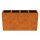 DEPO 15 Corten Metallblumentopf mit Kunststoff-Innenbehälter,  Design-Objekt aus Corten-Stahl, Pflanzcontainer 165x45x Höhe 90 cm, Materialdicke 2mm,  outdoor und indoor nutzbar, made in EU ( Versand kostenfrei *)