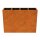 DEPO 16 Corten Metallblumentopf mit Kunststoff-Innenbehälter,  Design-Objekt aus Corten-Stahl, Pflanzcontainer 165x45x Höhe 120 cm, Materialdicke 2mm, outdoor und indoor nutzbar,  made in EU ( Versand kostenfrei *)