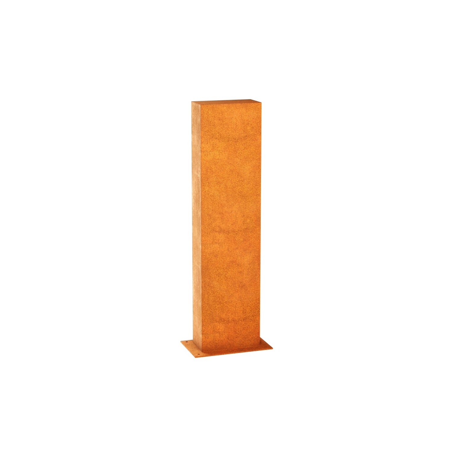 ESPA3  ESPADA A3  Corten Stellwand / Stele geschlossen, Stadt-Barriere /   Garten-Zaun Element / Design-Objekt aus Corten-Stahl   30x15x Höhe120 cm, Materialdicke 2mm, made in EU 	 
		 (Cortenstahl, Corten, Design, leichter Rammschutz)  
	