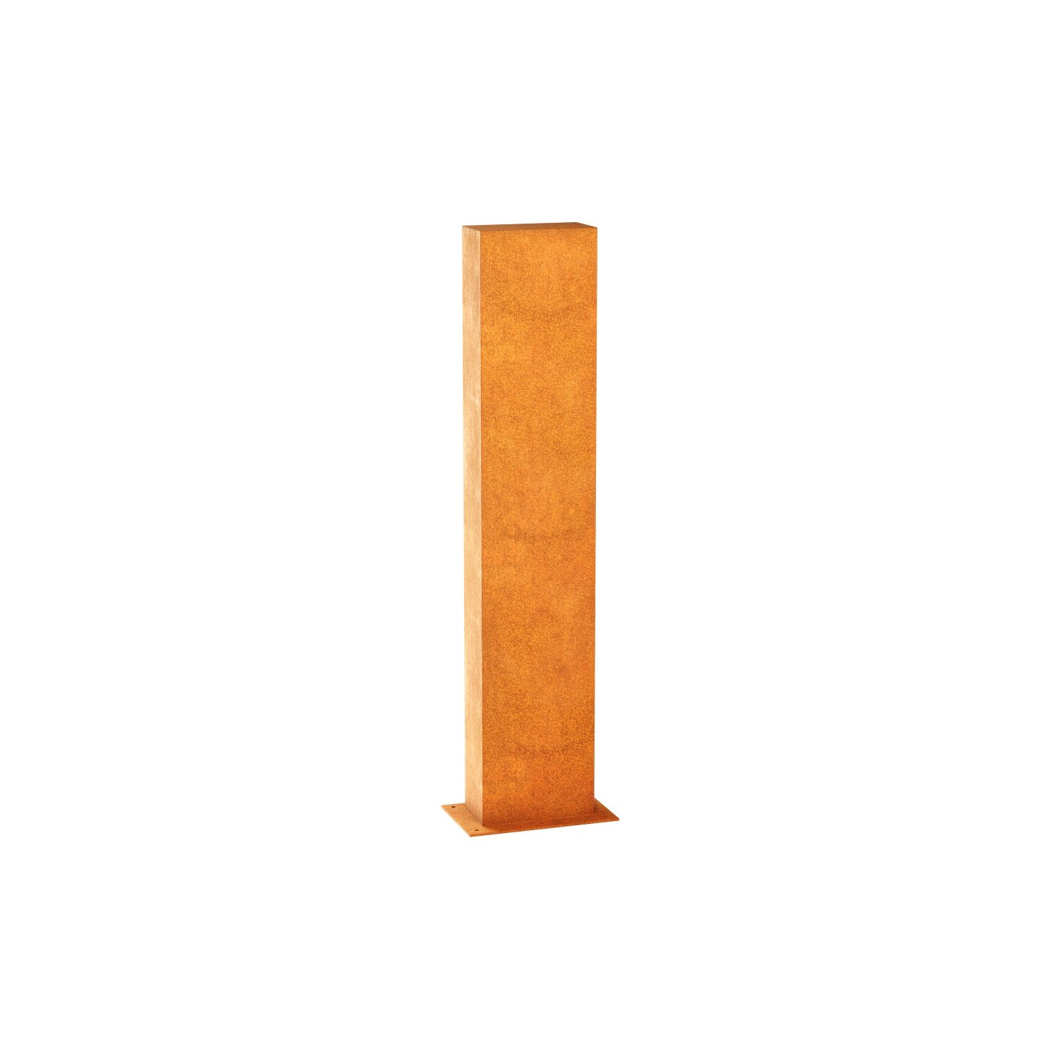 ESPA4  ESPADA A4 Corten Stellwand / Stele geschlossen, Stadt-Barriere /  Garten-Zaun Element / Design-Objekt aus Corten-Stahl   30x15x Höhe150 cm, Materialdicke 2mm, made in EU 	 
		 (Cortenstahl, Corten, Design, leichter Rammschutz)  
	