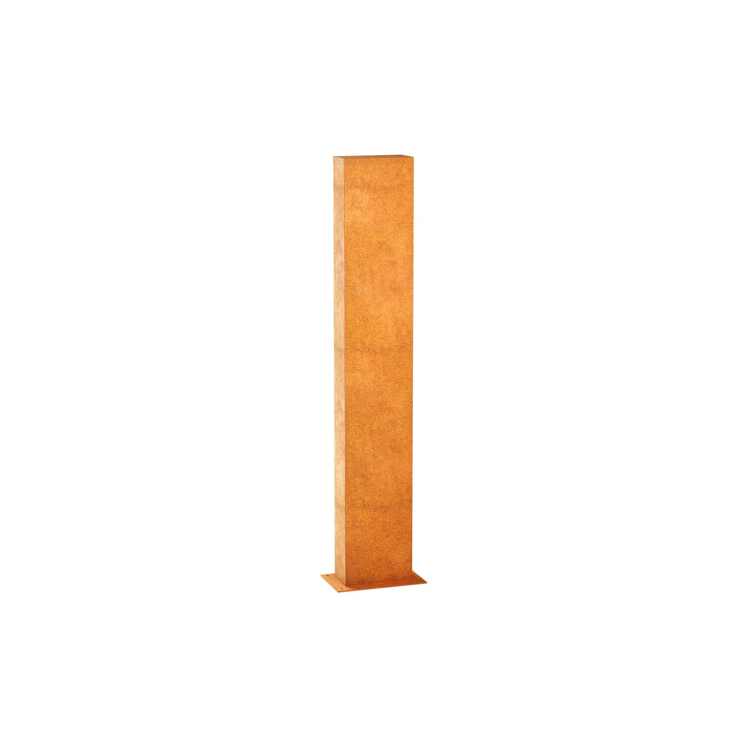 ESPA5  ESPADA A5 Corten Stellwand / Stele geschlossen, Stadt-Barriere /  Garten-Zaun Element / Design-Objekt aus Corten-Stahl   d 30x15x Höhe180 cm, Materialdicke 2mm, made in EU ( Versand kostenfrei *) 	 
		 (Cortenstahl, Corten, Design, leichter Rammschutz)  
	