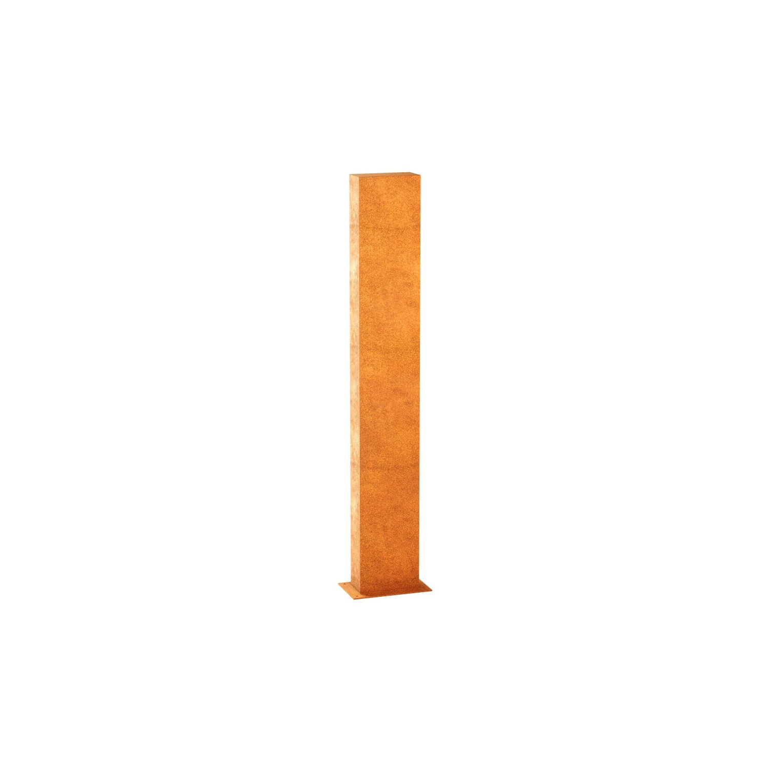 ESPA6  ESPADA A6 Corten Stellwand / Stele geschlossen, Stadt-Barriere /  Garten-Zaun Element / Design-Objekt aus Corten-Stahl   30x15x Höhe 200 cm, Materialdicke 2mm, made in EU ( Versand kostenfrei *) 	 
		 (Cortenstahl, Corten, Design, leichter Rammschutz)  
	