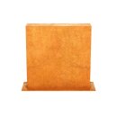 ESPADA B1 Corten Stellwand / Stele geschlossen, Stadt-Barriere /  Garten-Zaun Element / Design-Objekt aus Corten-Stahl    60x15x Höhe 60 cm, Materialdicke 2mm, made in EU