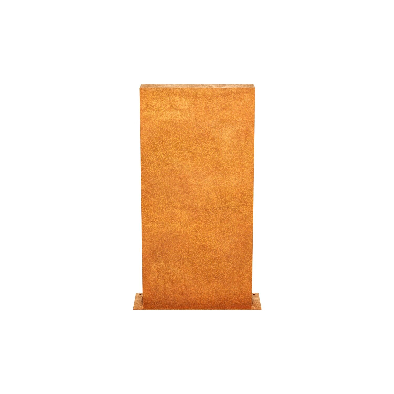 ESPB3  ESPADA B3 Corten Stellwand / Stele geschlossen, Stadt-Barriere /   Garten-Zaun Element / Design-Objekt aus Corten-Stahl    60x15x Höhe120 cm, Materialdicke 2mm, made in EU ( Versand kostenfrei *) 	 
		 (Cortenstahl, Corten, Design, leichter Rammschutz)  
	