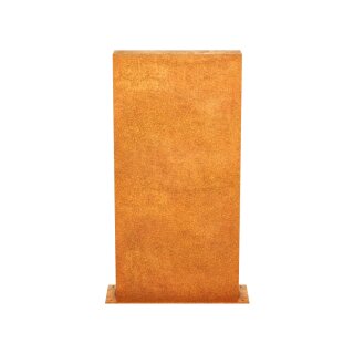 ESPADA B3 Corten Stellwand / Stele geschlossen, Stadt-Barriere /   Garten-Zaun Element / Design-Objekt aus Corten-Stahl    60x15x Höhe120 cm, Materialdicke 2mm, made in EU ( Versand kostenfrei *)