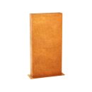 ESPADA B3 Corten Stellwand / Stele geschlossen, Stadt-Barriere /   Garten-Zaun Element / Design-Objekt aus Corten-Stahl    60x15x Höhe120 cm, Materialdicke 2mm, made in EU ( Versand kostenfrei *)