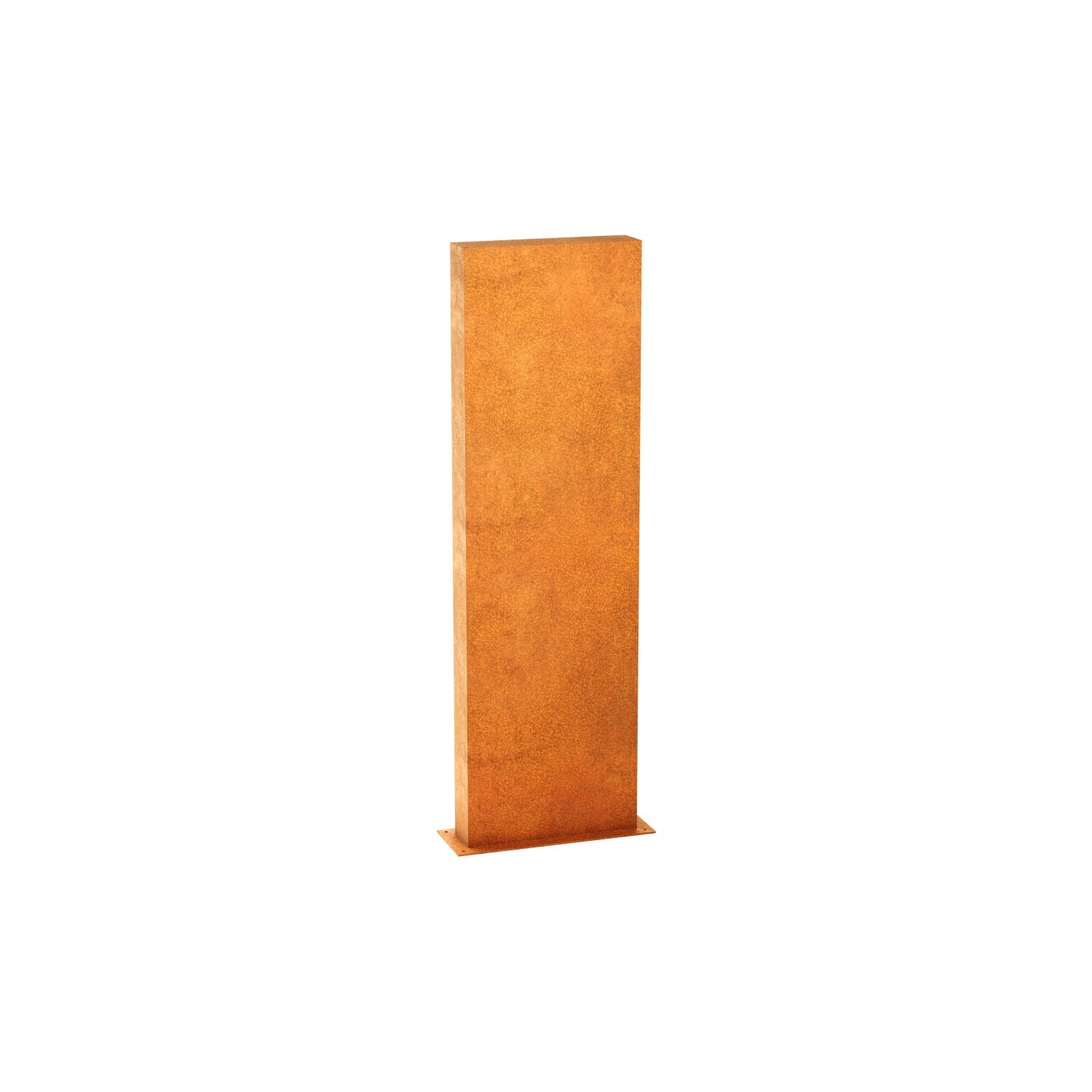 ESPB6  ESPADA B6 Corten Stellwand / Stele geschlossen, Stadt-Barriere /   Garten-Zaun Element / Design-Objekt aus Corten-Stahl    60x15x Höhe 200 cm, Materialdicke 2mm, made in EU ( Versand kostenfrei *) 	 
		 (Cortenstahl, Corten, Design leichter Rammschutz , Abgrenzung)  
	