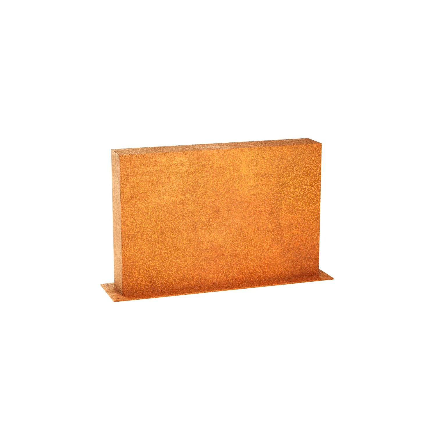 ESPC1  ESPADA C1 Corten Stellwand / Stele geschlossen, Stadt-Barriere /  Garten-Zaun Element / Design-Objekt aus Corten-Stahl    90x15x Höhe 60 cm, Materialdicke 2mm, Made in EU ( Versand kostenfrei *) 	 
		 (Cortenstahl, Corten, Design leichter Rammschutz , Abgrenzung)  
	