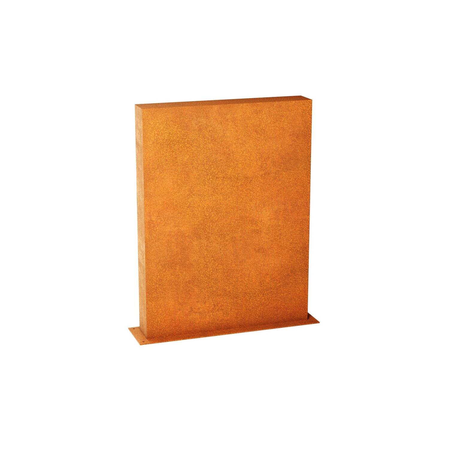 ESPC3  ESPADA C3  Corten Stellwand / Stele geschlossen, Stadt-Barriere /   Garten-Zaun Element / Design-Objekt aus Corten-Stahl   90x15x Höhe120 cm, Materialdicke 2mm, made in EU ( Versand kostenfrei *) 	 
		 (Cortenstahl, Corten, Design leichter Rammschutz , Abgrenzung)  
	
