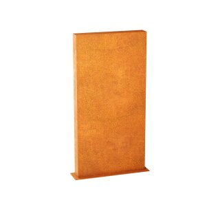 ESPADA C5  Corten Stellwand / Stele geschlossen, Stadt-Barriere /   Garten-Zaun Element / Design-Objekt aus Corten-Stahl   90x15x Höhe180 cm, Materialdicke 2mm, made in EU ( Versand kostenfrei *)