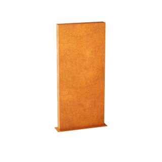 ESPADA C6  Corten Stellwand / Stele geschlossen, Stadt-Barriere /   Garten-Zaun Element / Design-Objekt aus Corten-Stahl   90x15x Höhe 200 cm, Materialdicke 2mm, made in EU ( Versand kostenfrei *)