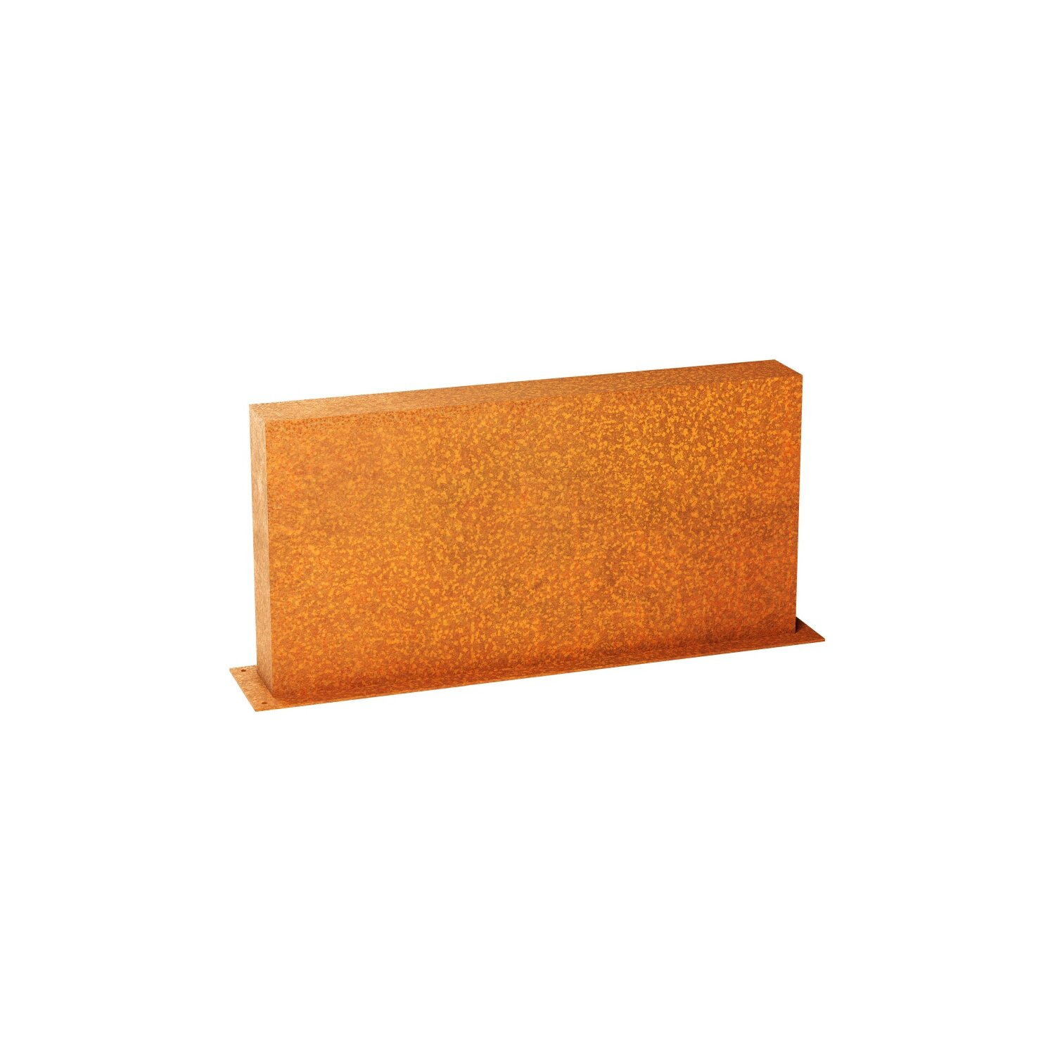 ESPD1  ESPADA D1  Corten Stellwand / Stele geschlossen, Stadt-Barriere /   Garten-Zaun Element / Design-Objekt aus Corten-Stahl   120x15x Höhe 60 cm, Materialdicke 2mm, made in EU ( Versand kostenfrei *) 	 
		 (Cortenstahl, Corten, Design leichter Rammschutz , Abgrenzung)  
	