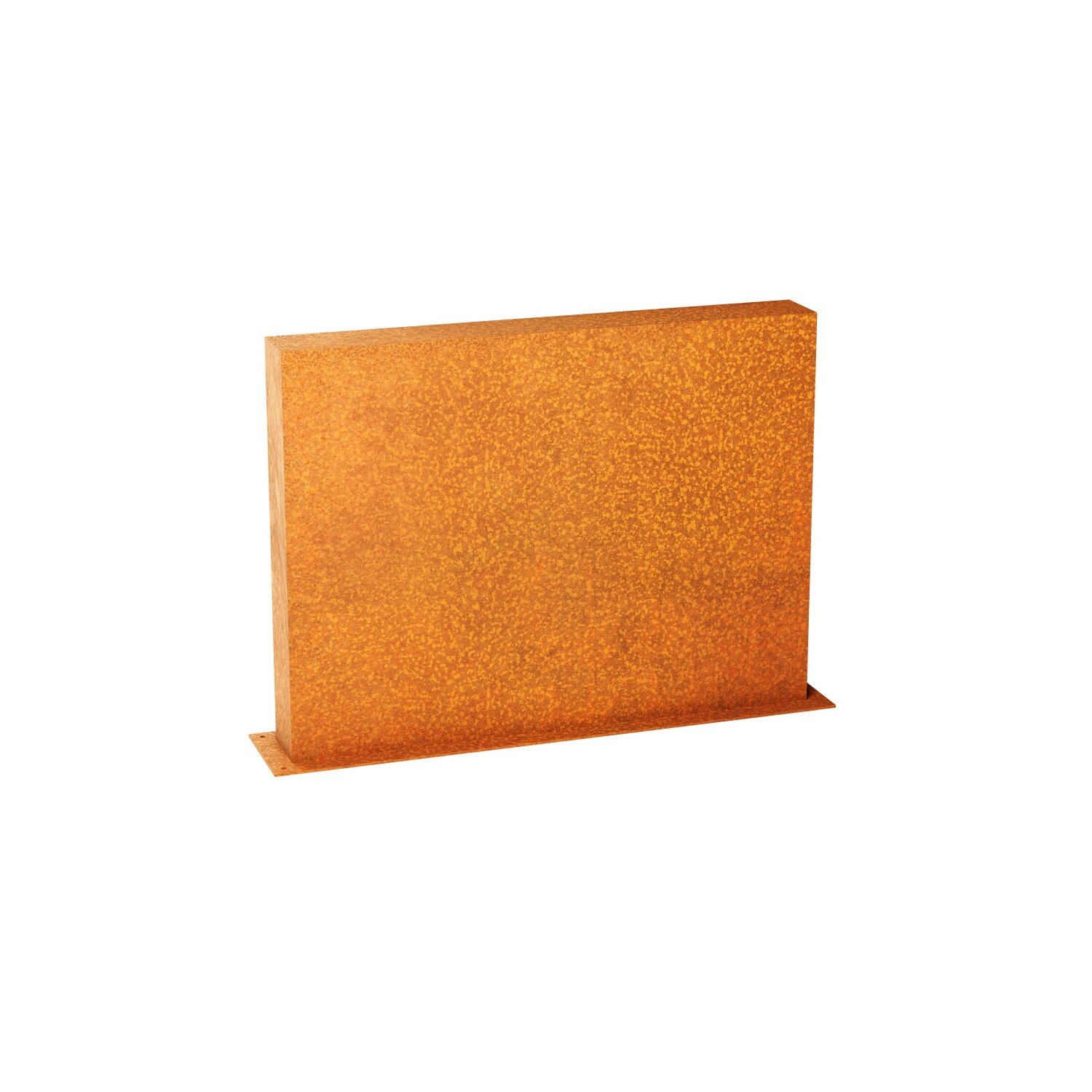 ESPD2  ESPADA D2  Corten Stellwand / Stele geschlossen, Stadt-Barriere /   Garten-Zaun Element / Design-Objekt aus Corten-Stahl   120x15x Höhe 90 cm, Materialdicke 2mm, made in EU ( Versand kostenfrei *) 	 
		 (Cortenstahl, Corten, Design leichter Rammschutz , Abgrenzung)  
	