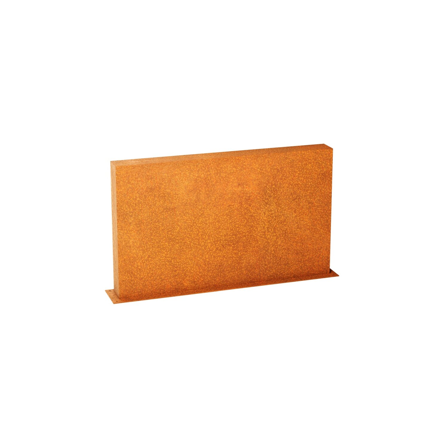 ESPE2  ESPADA E2  Corten Stellwand / Stele geschlossen, Stadt-Barriere /   Garten-Zaun Element / Design-Objekt aus Corten-Stahl  150x15x Höhe 90 cm, Materialdicke 2mm, made in EU ( Versand kostenfrei *) 	 
		 (Cortenstahl, Corten, Design,  leichter Rammschutz, Abgrenzung)  
	